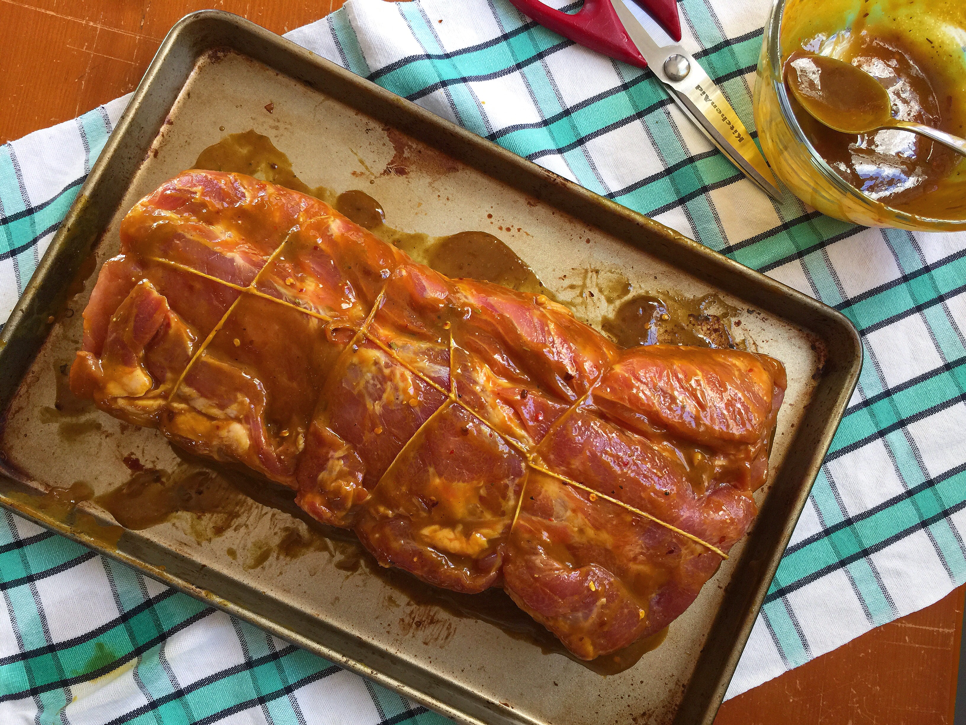 Brown Sugar & Mustard Glazed Smoked Pork Tenderloin • Food For A Year: